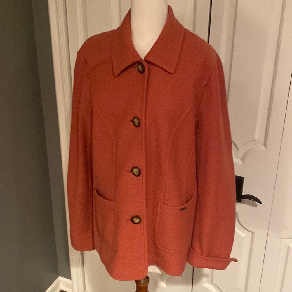 GEIGER jacket Austria sz 44 / US 14 rust color